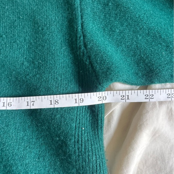 TNA By Aritzia Womens Medium Green Knit Pullover Hoodie Wool-Cashmere blend - Picture 5 of 7